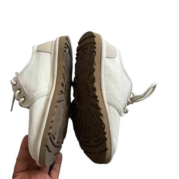 UGG Mens NEUMEL LOW CANVAS WHITECAP MEN’S SHOE SIZE 6 Chukka Mule - Picture 4 of 9